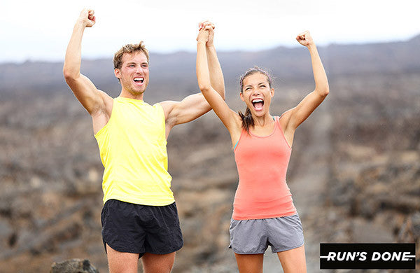 Runners rejoicing at the first sign of Spring